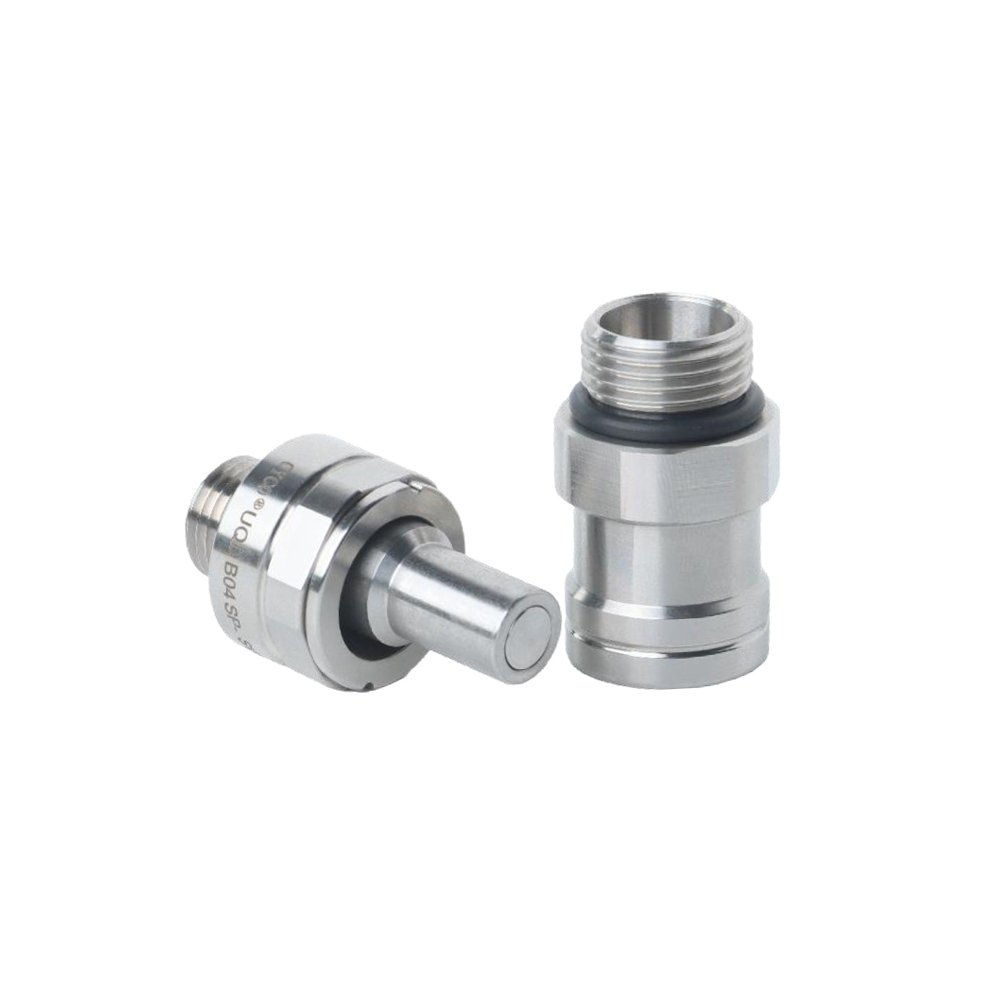 Xindaaitech UQDB series — separated plug and socket reference photograph; exact size, alignment tolerance and order code need the matching specification.