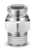 SMC KQG2H male-threaded straight fitting, series-shape illustration.