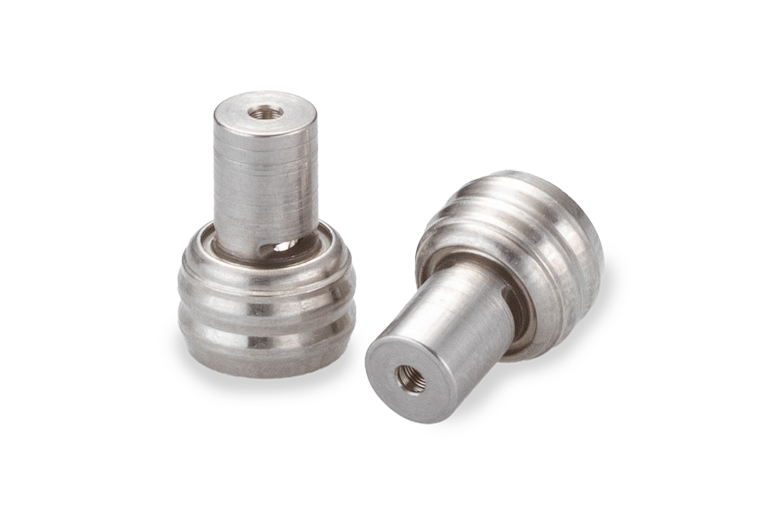 Lee 6 mm zero-leak press-in check valve; manufacturer product photograph.