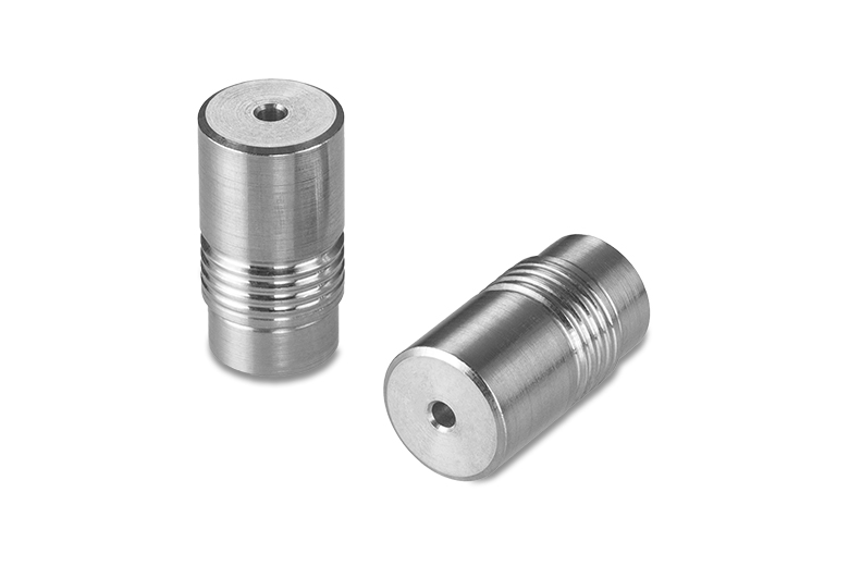 Lee 8 mm zero-leak metal-insert check valve; manufacturer product photograph.