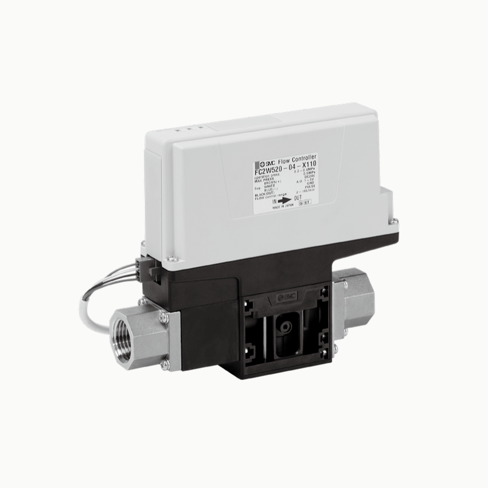 SMC FC2W520-X110 water flow controller — manufacturer catalogue product image; pictured suffix should be checked against the selected ordering code.