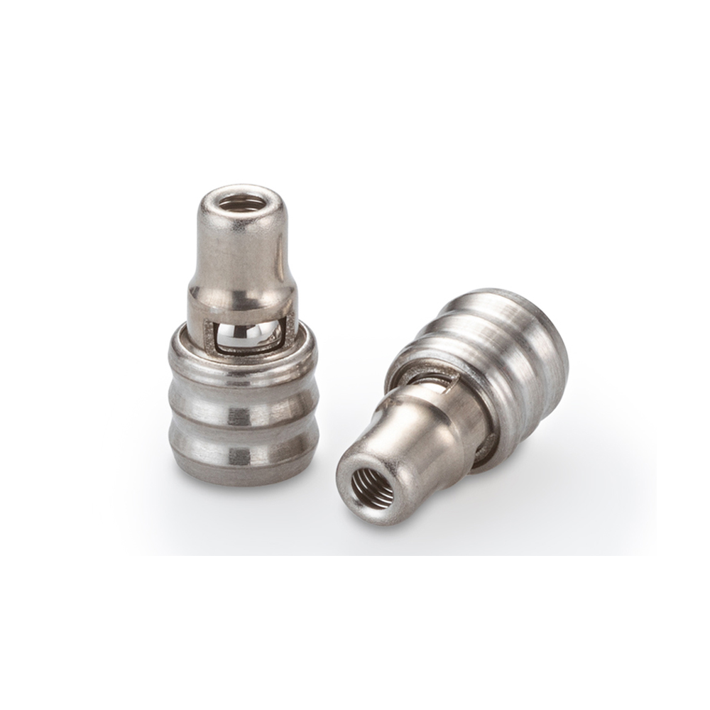 Lee 6.5 mm metal-seat press-in check valve; manufacturer product photograph.