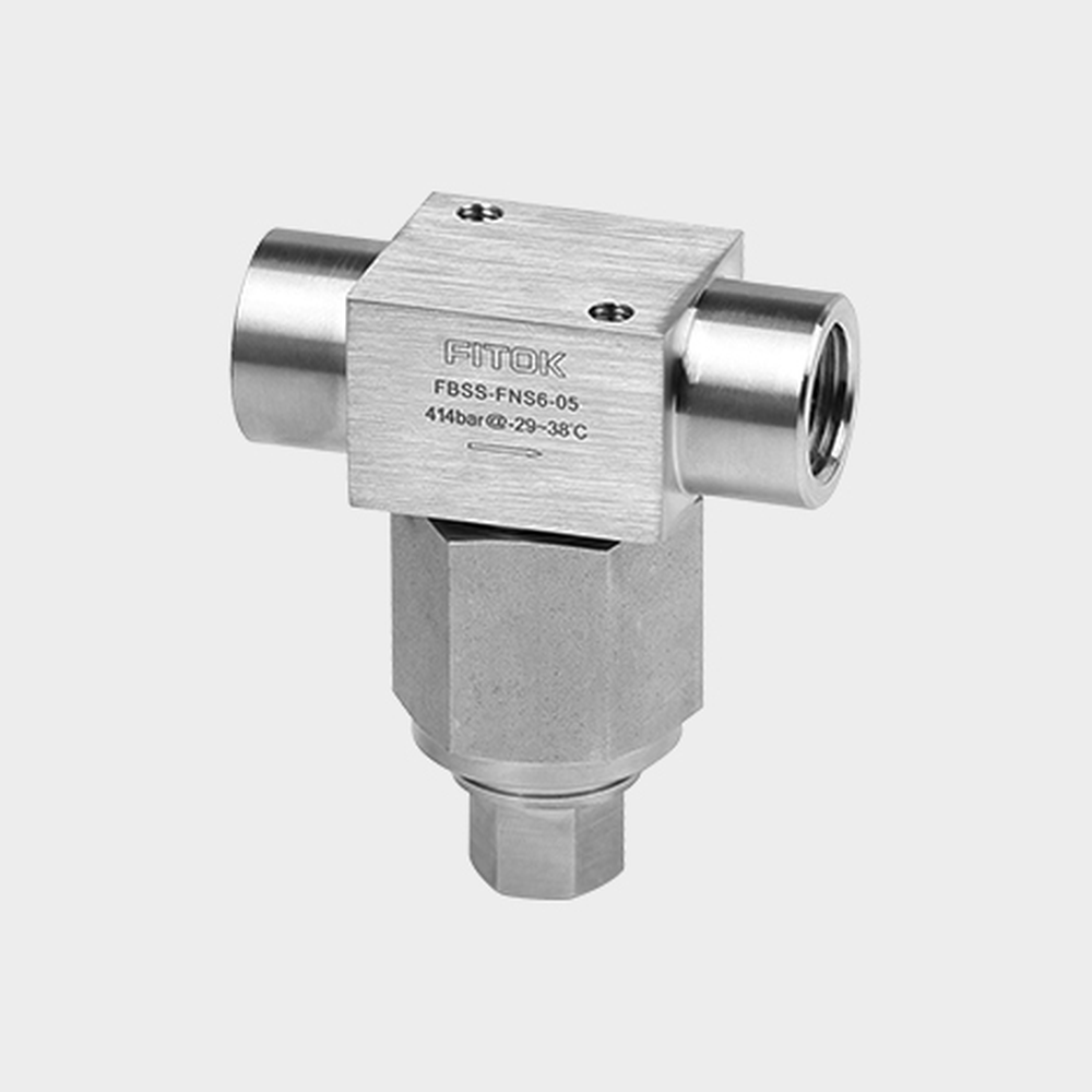 FITOK FB bypass filter series, official standalone product banner with two line ports and a lower service branch.